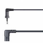 Hama Strømkabel Eurostik Vinklet Sort 3 m