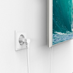 Hama Strømkabel Eurostik Vinklet Hvid 5 m