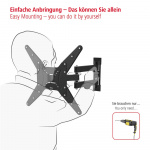 Hama TV-vægbeslag Full Motion VESA op til 400x400 65 Hama TV-vægbeslag Full Motion VESA op til 400x400 65