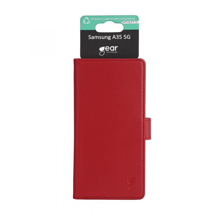 Gear Wallet Samsung Galaxy A35 5G - 3 Kortpladser Red