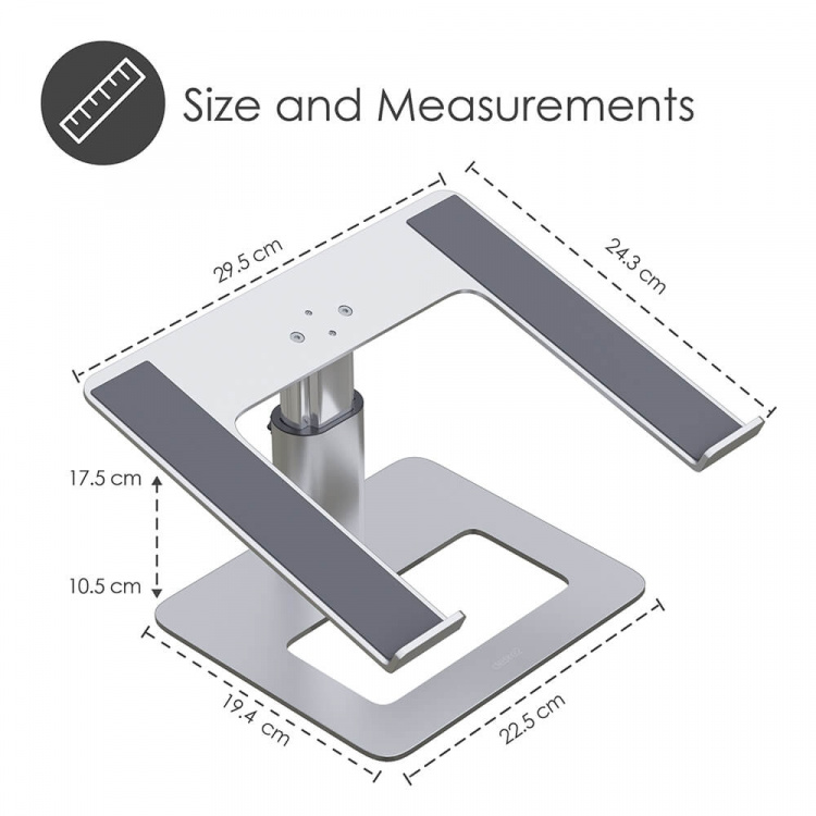 Desire2 Laptop Stander Lodret Justering