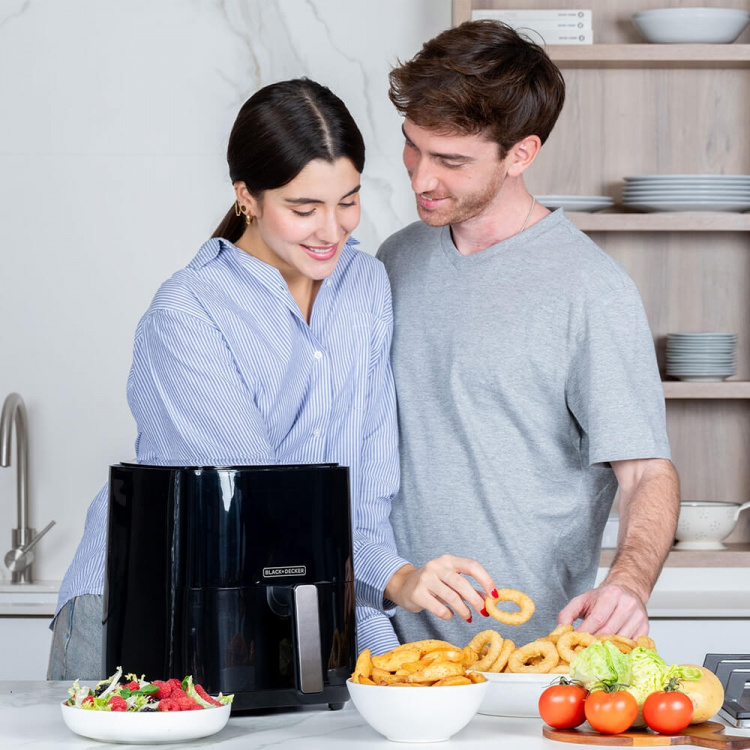 BLACK+DECKER Air Fryer Sort 5L 1450W