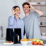 BLACK+DECKER Air Fryer Sort 5L 1450W