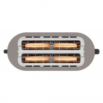 BLACK+DECKER Brødrister 2 rum Rustfrit stål