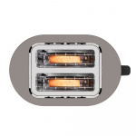 BLACK+DECKER Brødrister 2 rum Rustfrit stål