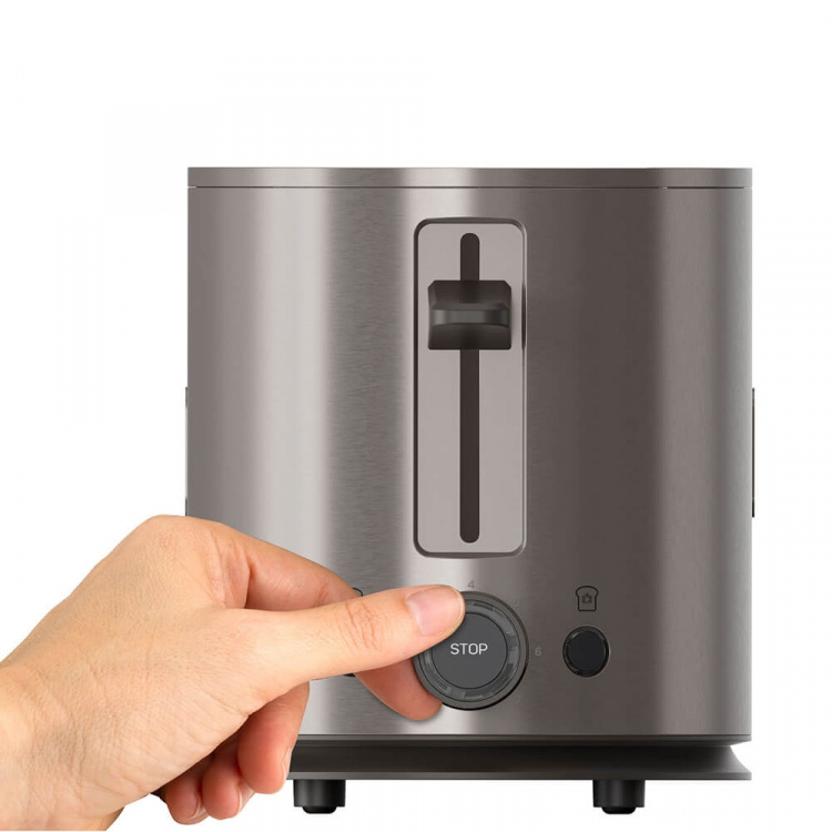 BLACK+DECKER Brødrister 2 rum Rustfrit stål