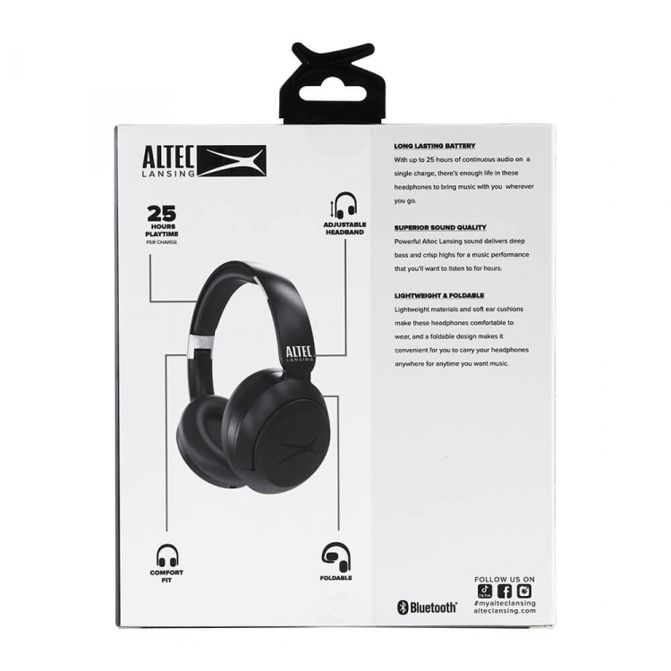 Altec Lansing Høretelefon Chill Trådløs Over-Ear Sort