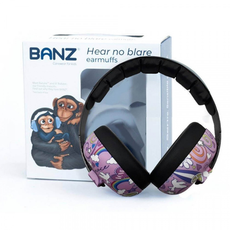 BANZ Høreværn Baby Peace Pink