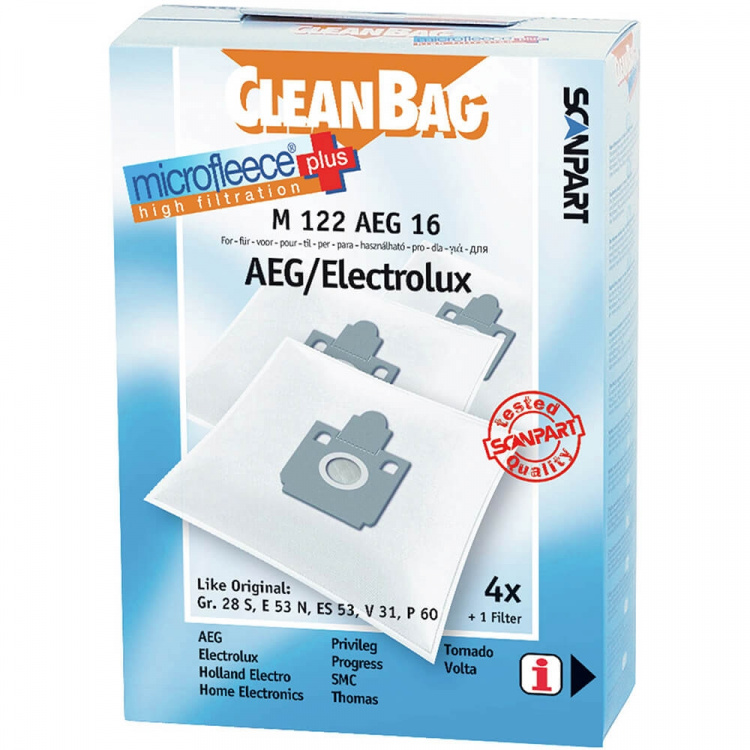 CLEANBAG Støvsugerposer Microfleece+ AEG Gr.28 4+1