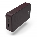 Hama Powerbank Colour 20 20000mAh USB-C+USB-A Plum Hama Powerbank Colour 20 20000mAh USB-C+USB-A Plum