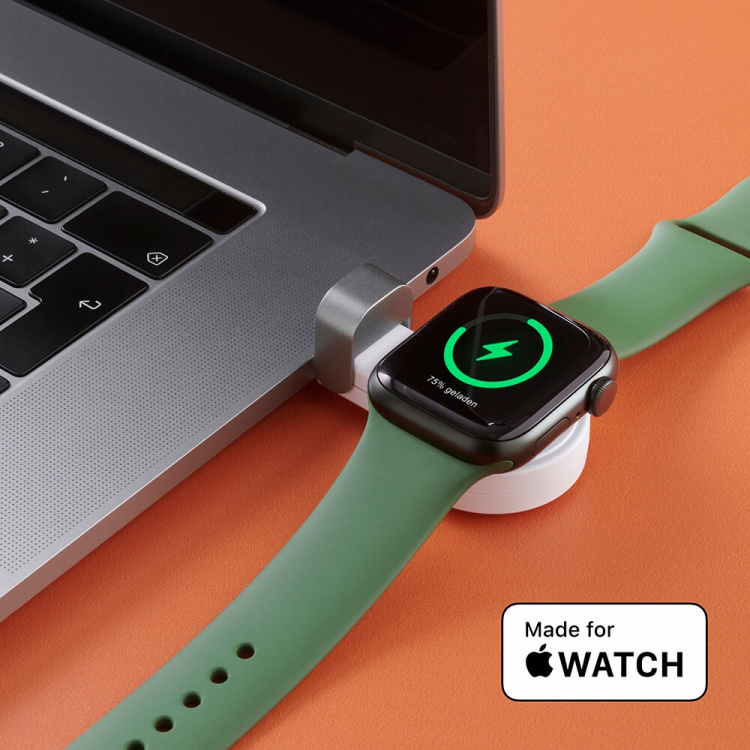 Hama Oplader Trådløs til Apple Watch USB-C Hvid