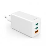 Hama Oplader 2x USB-C 1x USB-A GaN 100W Hvid