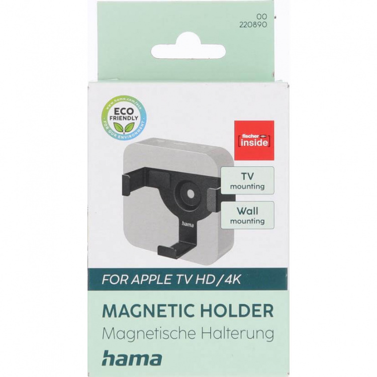 Hama Vægbeslag til Apple TV HD 4K 1st/2nd/3rd/4th Gen. Sort