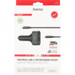 Hama Strømforsyning Universal Bil USB-C 5-20V/65W
