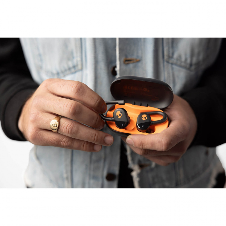 Skullcandy Høretelefoner In-Ear Push Play TWS Sort/Orange Skullcandy Høretelefoner In-Ear Push Play TWS Sort/Orange