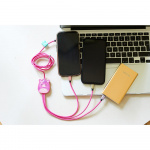 Squishmallows Opladerkabel 1,2m Lola 3i1 USB-C/Micro/Lightning