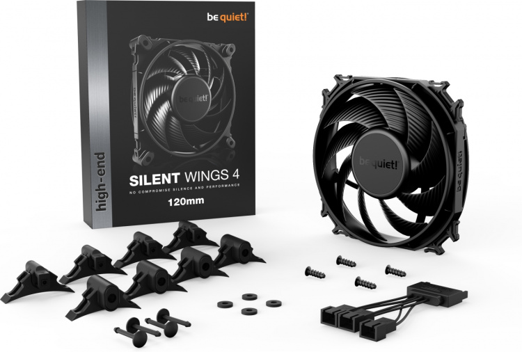 Be Quiet! Silent Wings 4 blæsere, 120 mm Be Quiet! Silent Wings 4 blæsere, 120 mm