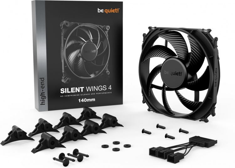 Be Quiet! Silent Wings 4 blæsere, 140 mm Be Quiet! Silent Wings 4 blæsere, 140 mm