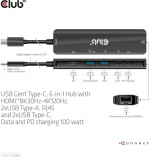 Club 3D Type-C 6-i-1-hub Club 3D Type-C 6-i-1-hub