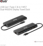 Club 3D Type-C 8-i-1-hub Club 3D Type-C 8-i-1-hub