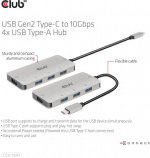 Club 3D USB Type-C til 10 Gbps 4x USB Type-A-hub