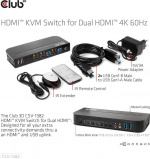 Club 3D HDMI KVM-switch til dobbelt HDMI-switch