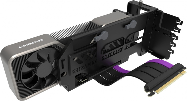 Cooler Master Universal Vertical GPU Holder Kit Ver.3, lodret GPU-holder, sort
