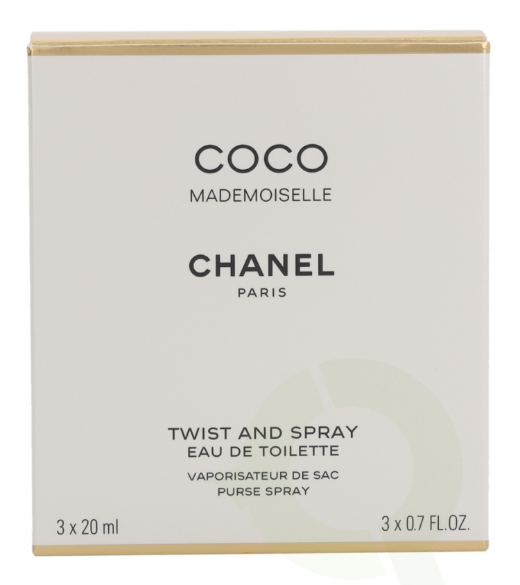 Chanel Coco Mademoiselle Giftset 60 ml 2x Edt Spray Refill 20Ml/1x Edt Spray 20Ml - Twist and Spray