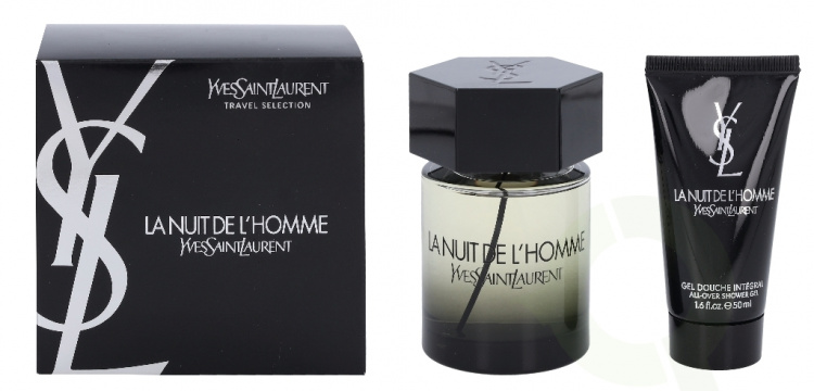 Yves Saint Laurent YSL La Nuit De L\'Homme Giftset 150 ml Edt Spray 100ml/Shower Gel 50ml