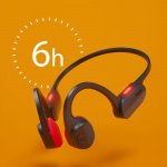 Philips TAA5608BK Trådlösa open-ear-sporthörlurar, bone conduction, IPX5-klass. Svarta
