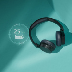 Philips TAH3209BK Trådlösa on-ear-hörlurar,, 25h speltid, lätta och bekväma. Svarta