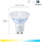 WiZ WiFi Smart LED GU10 50W 345lm varm-kold hvid 2-pak WiZ WiFi Smart LED GU10 50W 345lm varm-kold hvid 2-pak