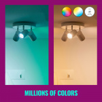 WiZ WiFi Smart LED GU10 50W 345lm Färg + Varm-kallvit 3-pack