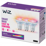 WiZ WiFi Smart LED GU10 50W 345lm Färg + Varm-kallvit 3-pack