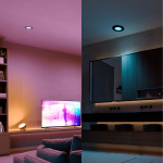 Philips Hue Slim Downlight S 90mm White and Color Ambiance Svart 1-pack Philips Hue Slim Downlight S 90mm White and Color Ambiance Svart 1-pack