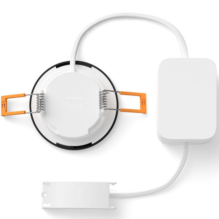 Philips Hue Slim Downlight S 90mm White and Color Ambiance Svart 3-pack Philips Hue Slim Downlight S 90mm White and Color Ambiance Svart 3-pack