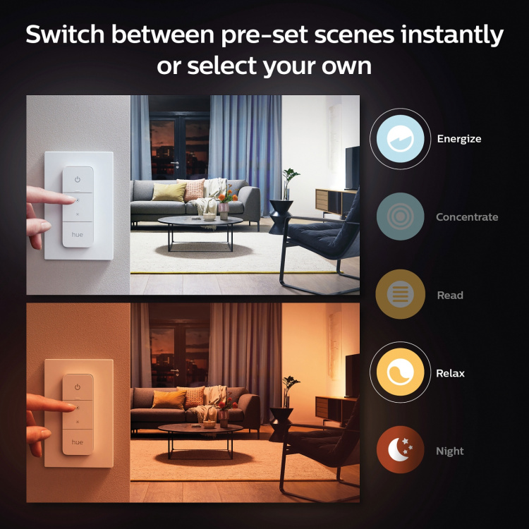 Philips Hue Runner White Ambiance 2 spot 800lm Svart