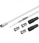Goobay koaksialkabelsæt, 20 m, hvid
