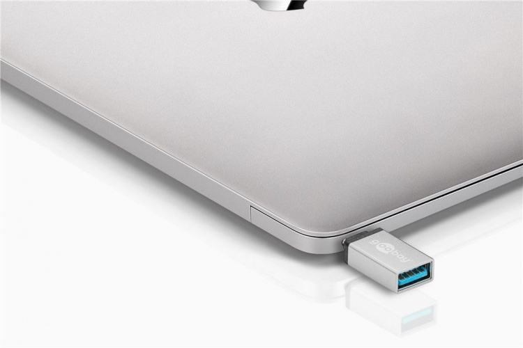 Goobay USB-C til A 3.0-adapter, sølv