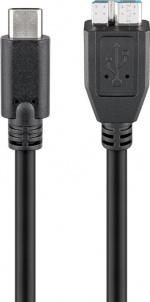 Goobay USB-C til micro-B-kabel, 0,6 m