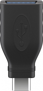 Goobay USB-A til USB-C 3.0 OTG-adapter, sort
