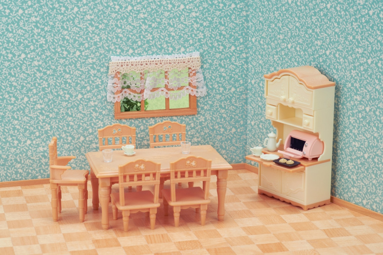 Sylvanian Families Spisestue i bondehusstil