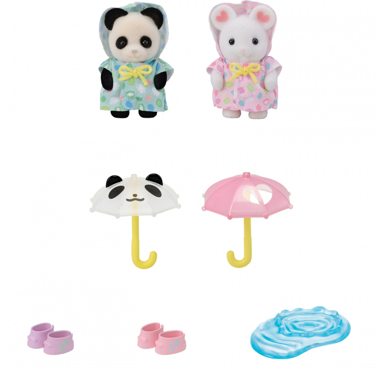 Sylvanian Families Buddies i regnen
