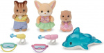 Sylvanian Families Tre i poolen