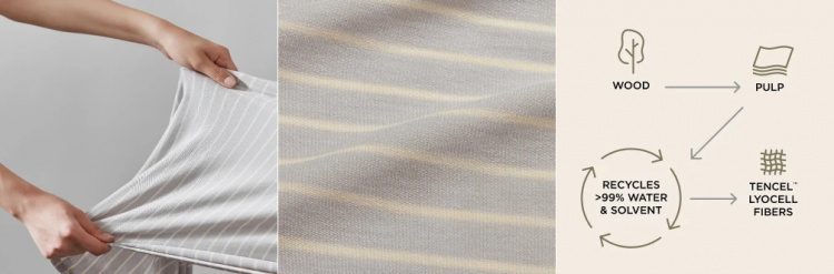 Ergobaby Aura Knit cantolina, grå striber