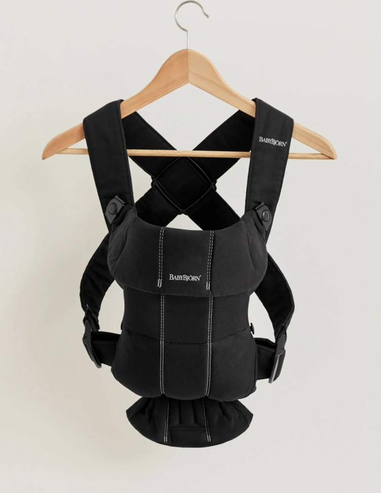 BabyBjörn Mini vævet rygsæk, sort