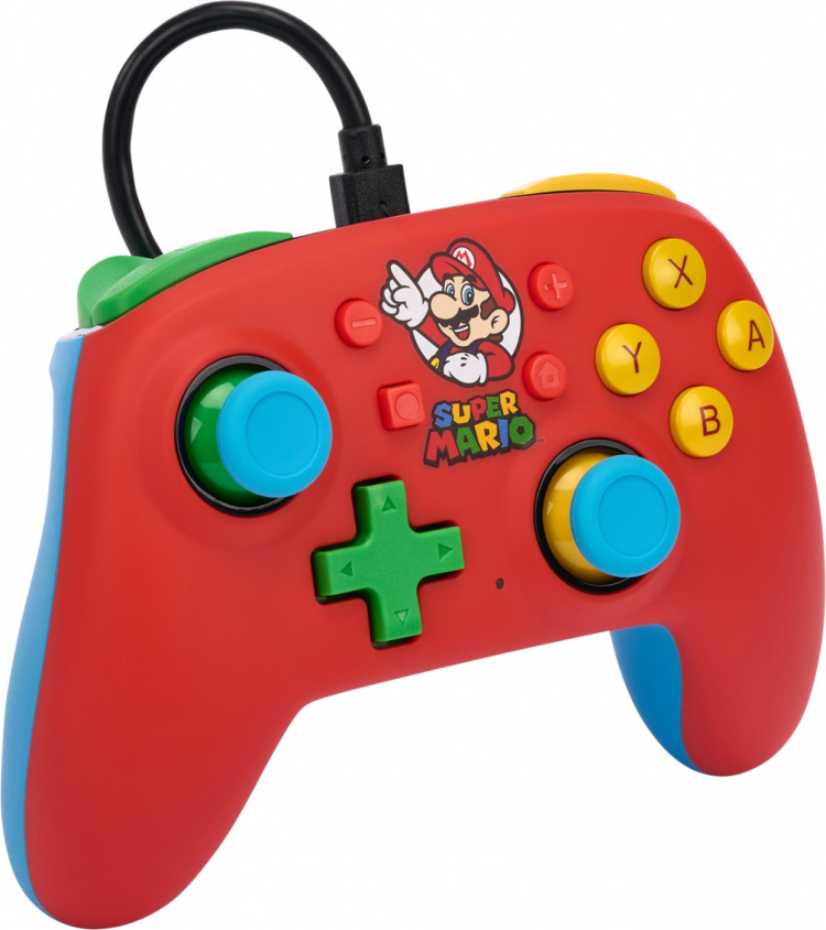 PowerA Nano kablet controller, Mario Medley, Switch PowerA Nano kablet controller, Mario Medley, Switch