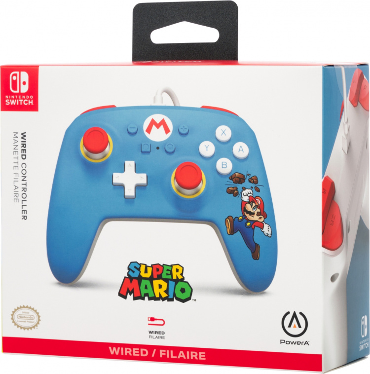PowerA Kabelforbundet controller, Brick Breaker Mario, Switch