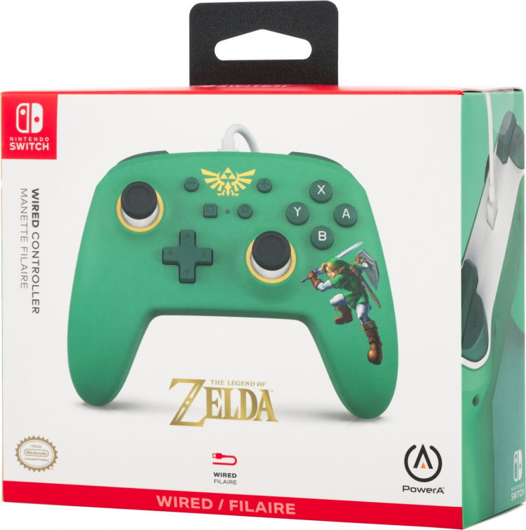 PowerA Kablet controller, Hyrule Defender, Switch