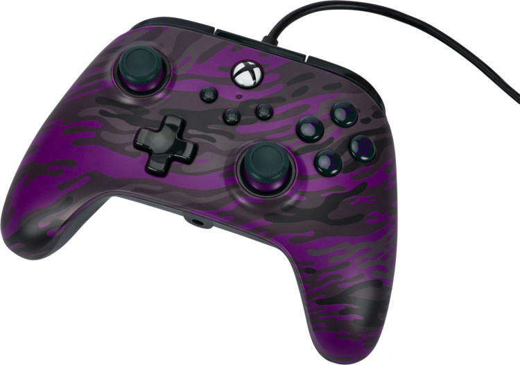 PowerA Advantage Wired Controller, lilla camouflage, Xbox